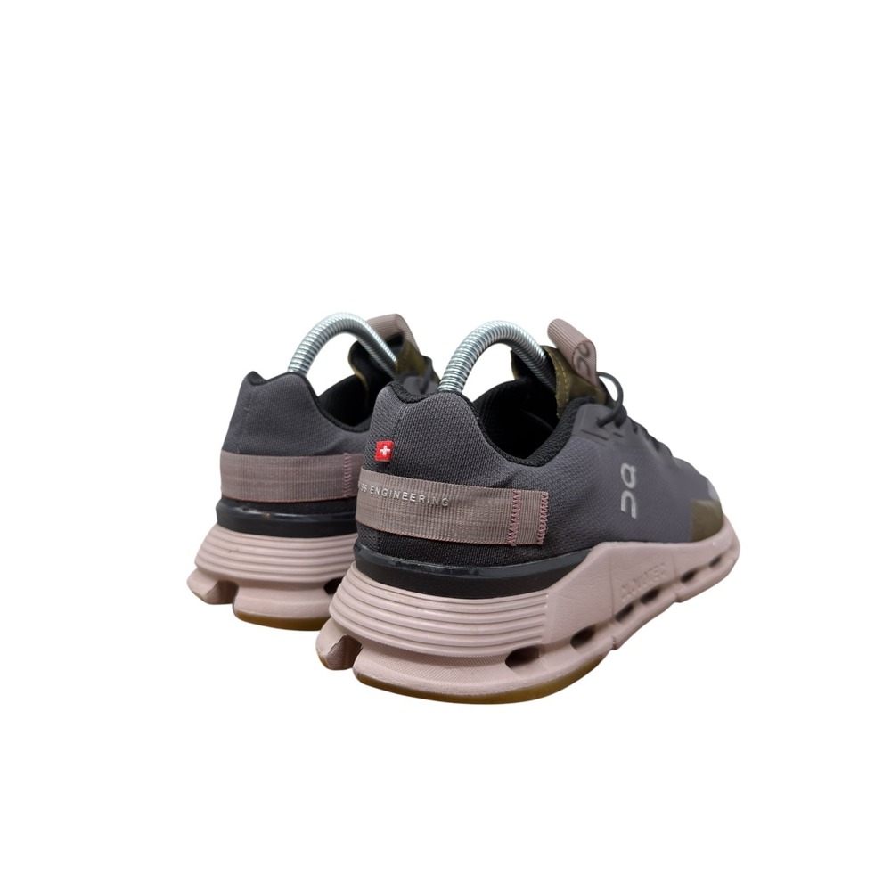 On Cloudgo Running Shoes Womens 9 Gray Olive Green Mauve CloudTec Sneakers - Picture 4 of 11